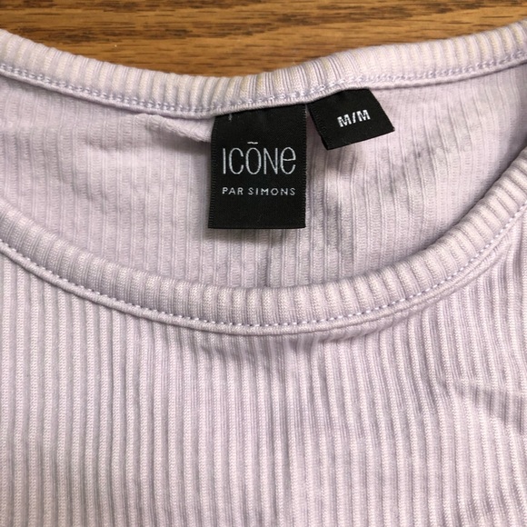 Simon’s Icone ribbed corset cami in MAUVE - Picture 5 of 6